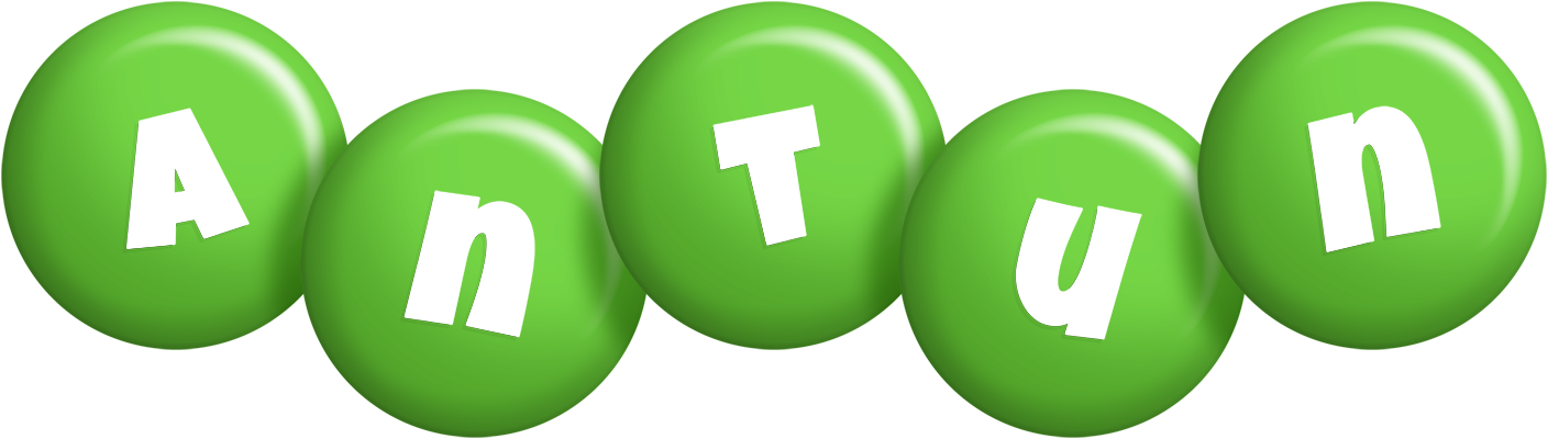 Antun candy-green logo