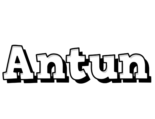 Antun snowing logo