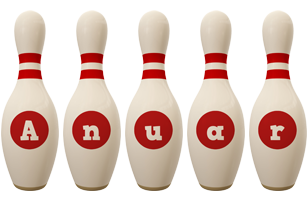 Anuar bowling-pin logo