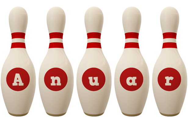 Anuar bowling-pin logo