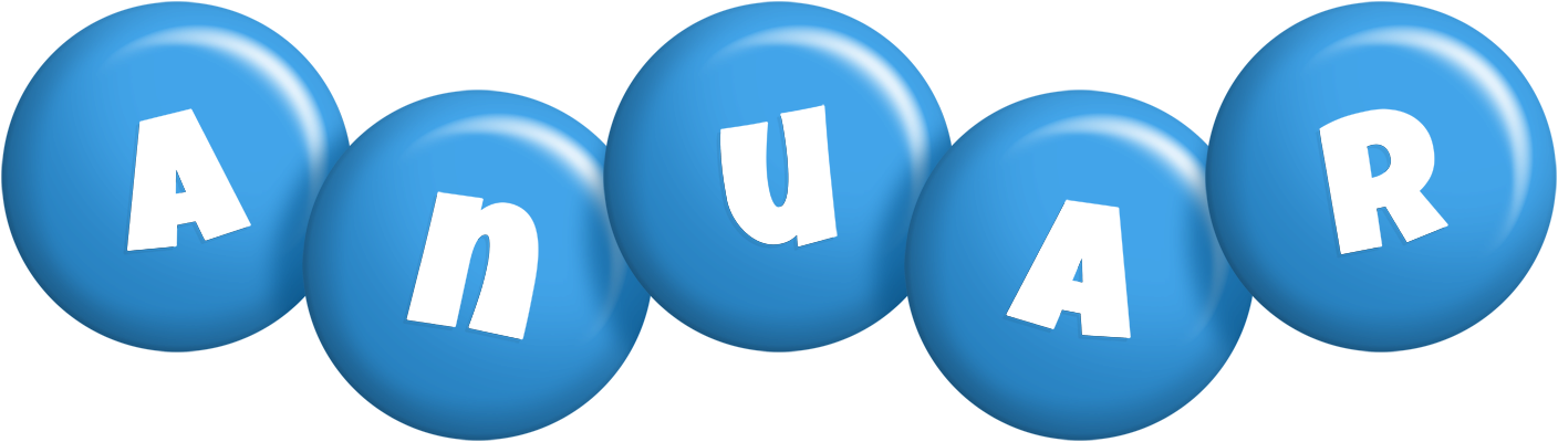 Anuar candy-blue logo