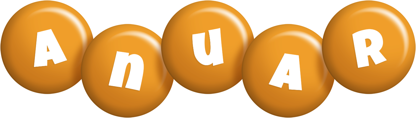 Anuar candy-orange logo