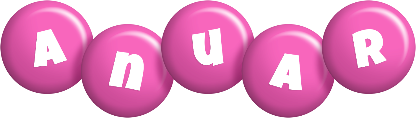 Anuar candy-pink logo
