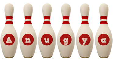 Anugya bowling-pin logo