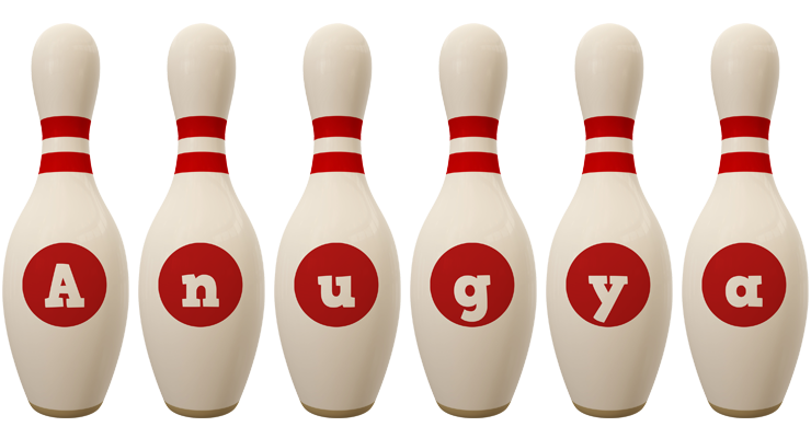 Anugya bowling-pin logo