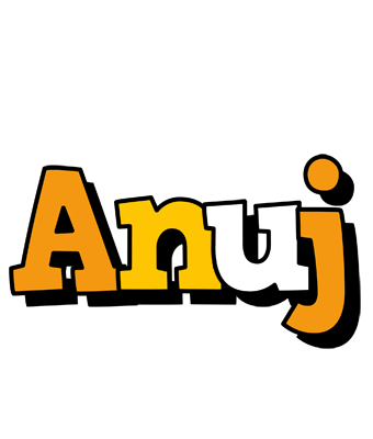 Anuj cartoon logo