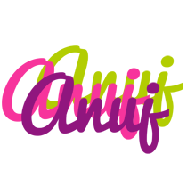 Anuj flowers logo