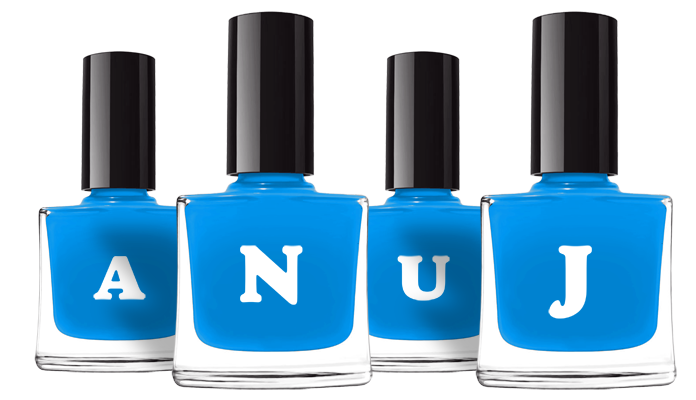 Anuj glossy logo
