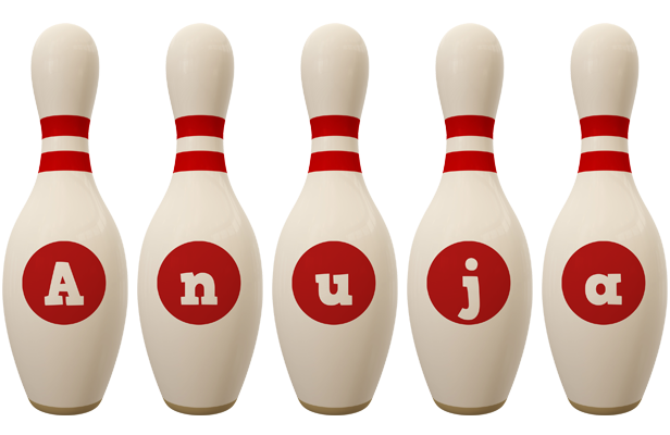 Anuja bowling-pin logo