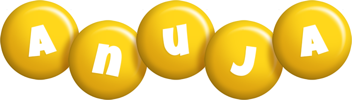 Anuja candy-yellow logo