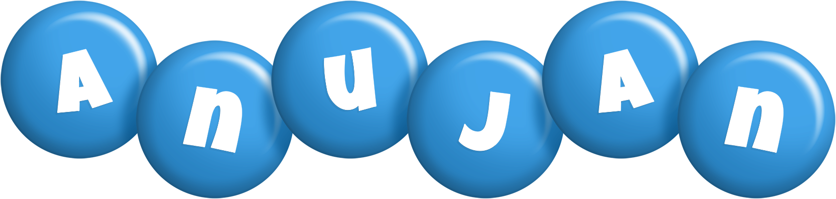 Anujan candy-blue logo