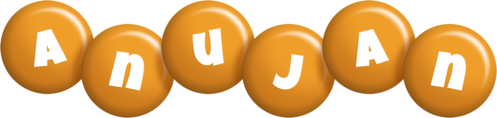 Anujan candy-orange logo
