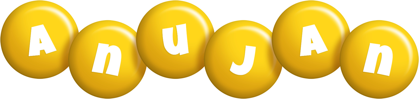 Anujan candy-yellow logo
