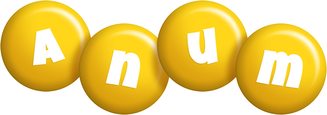 Anum candy-yellow logo