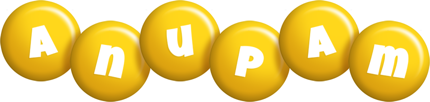 Anupam candy-yellow logo