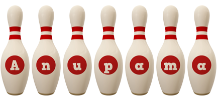 Anupama bowling-pin logo