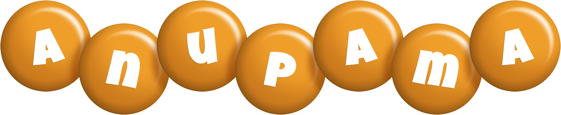 Anupama candy-orange logo