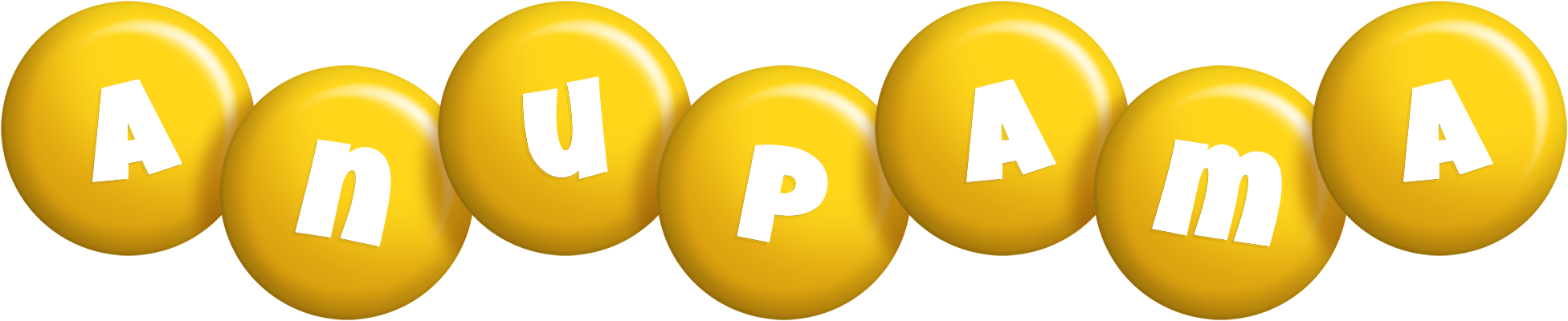 Anupama candy-yellow logo