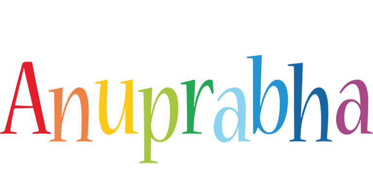 Anuprabha birthday logo