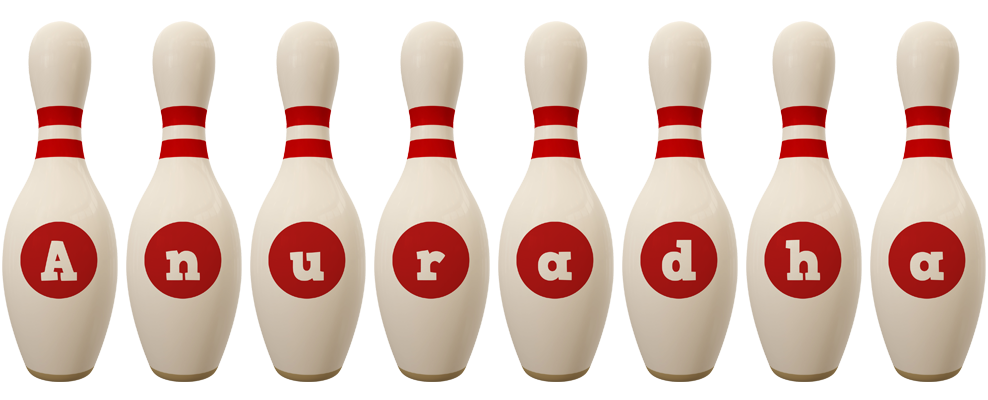 Anuradha bowling-pin logo