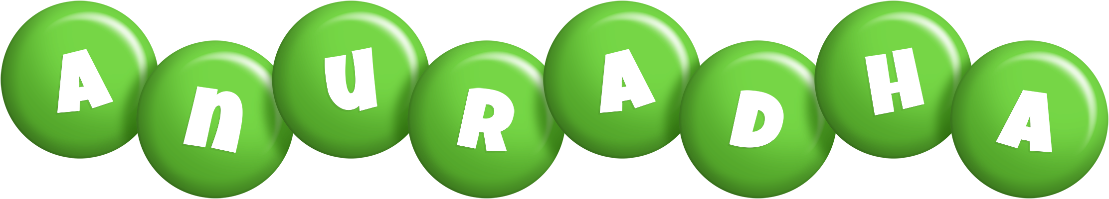 Anuradha candy-green logo