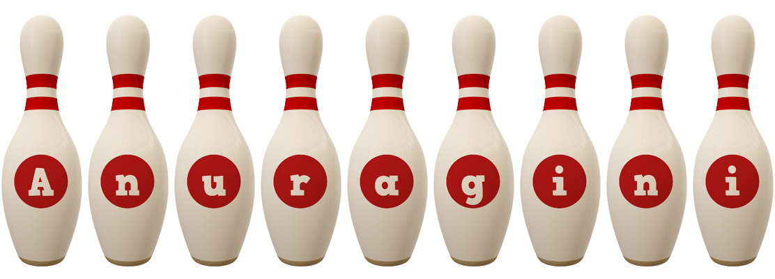 Anuragini bowling-pin logo