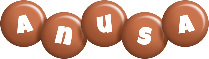 Anusa candy-brown logo