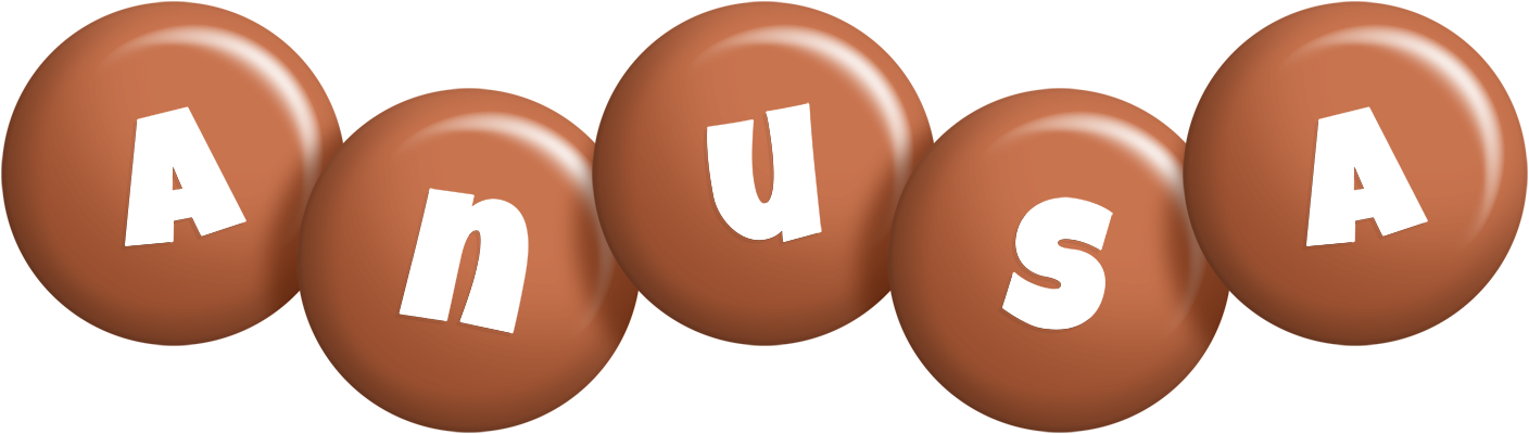 Anusa candy-brown logo