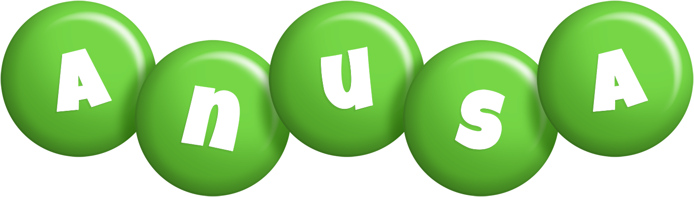 Anusa candy-green logo