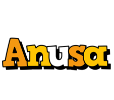 Anusa cartoon logo