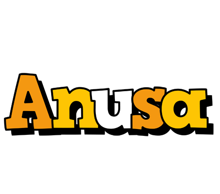 Anusa cartoon logo