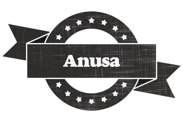 Anusa grunge logo