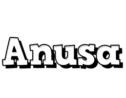 Anusa snowing logo