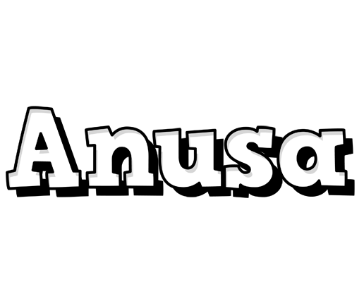 Anusa snowing logo