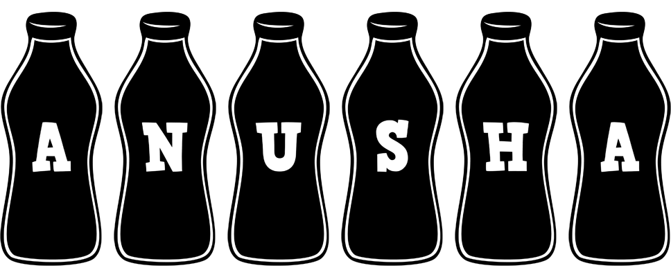 Anusha bottle logo