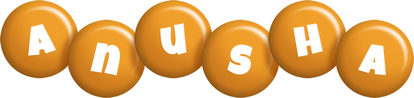 Anusha candy-orange logo