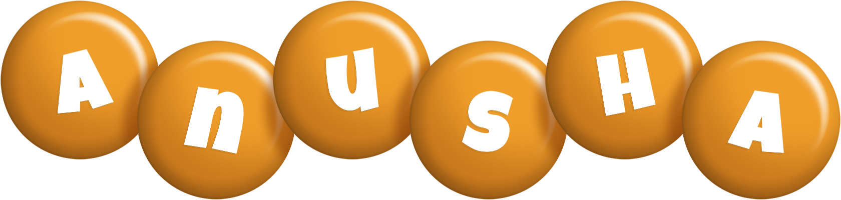 Anusha candy-orange logo