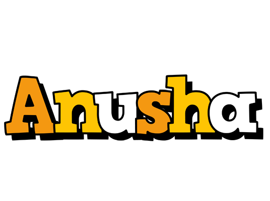 Anusha cartoon logo