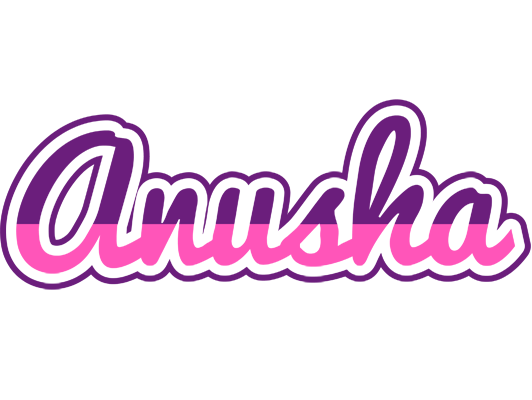 Anusha cheerful logo