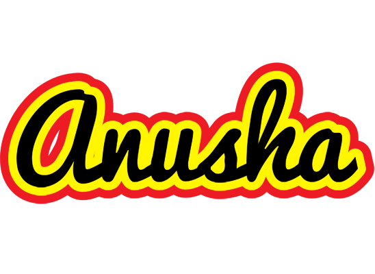 Anusha flaming logo