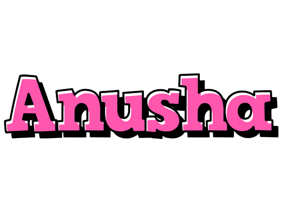 Anusha girlish logo