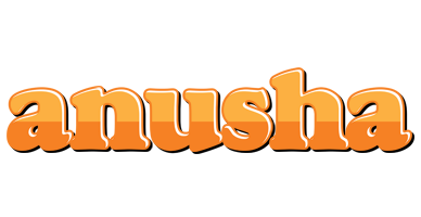 Anusha orange logo