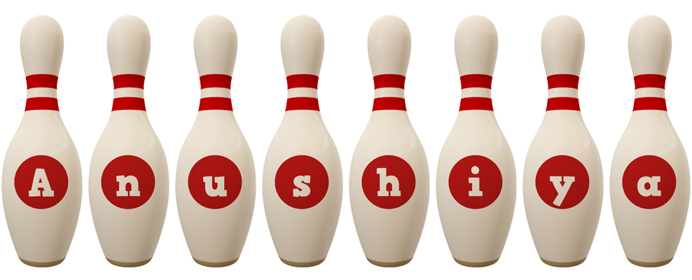 Anushiya bowling-pin logo