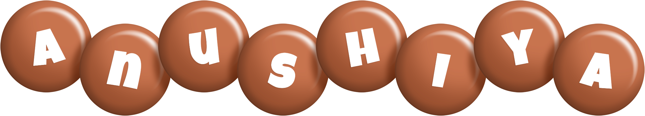 Anushiya candy-brown logo