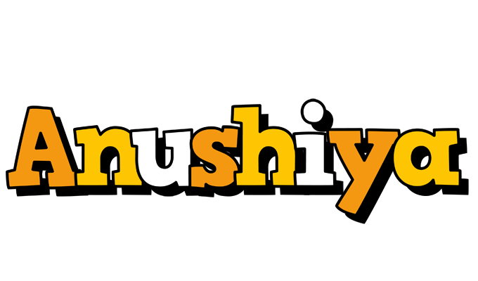 Anushiya cartoon logo