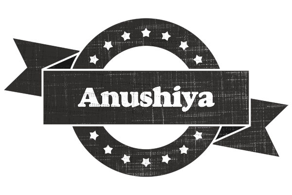 Anushiya grunge logo