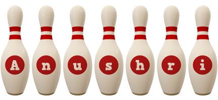 Anushri bowling-pin logo