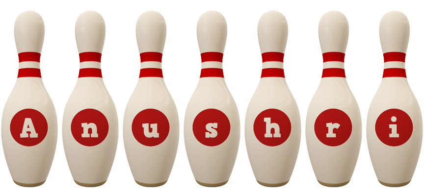Anushri bowling-pin logo