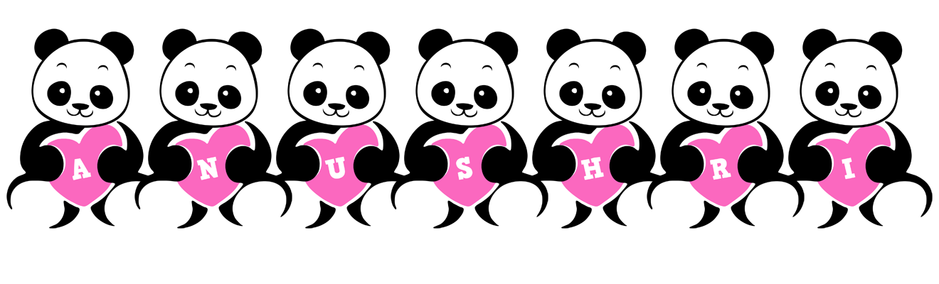 Anushri love-panda logo