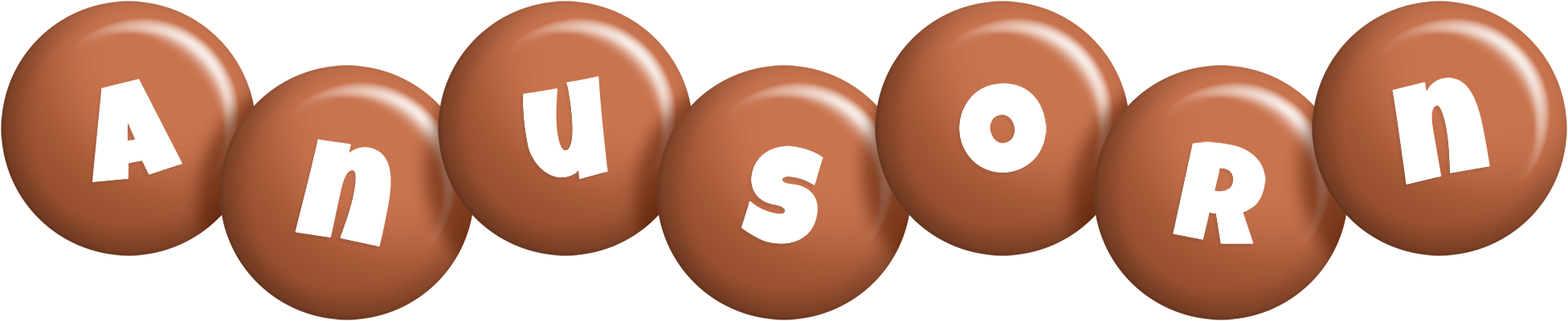 Anusorn candy-brown logo